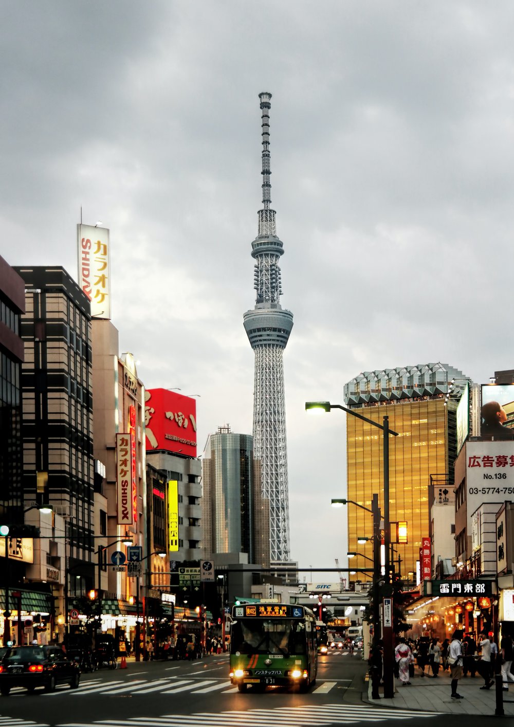 Tokyo street at dawn