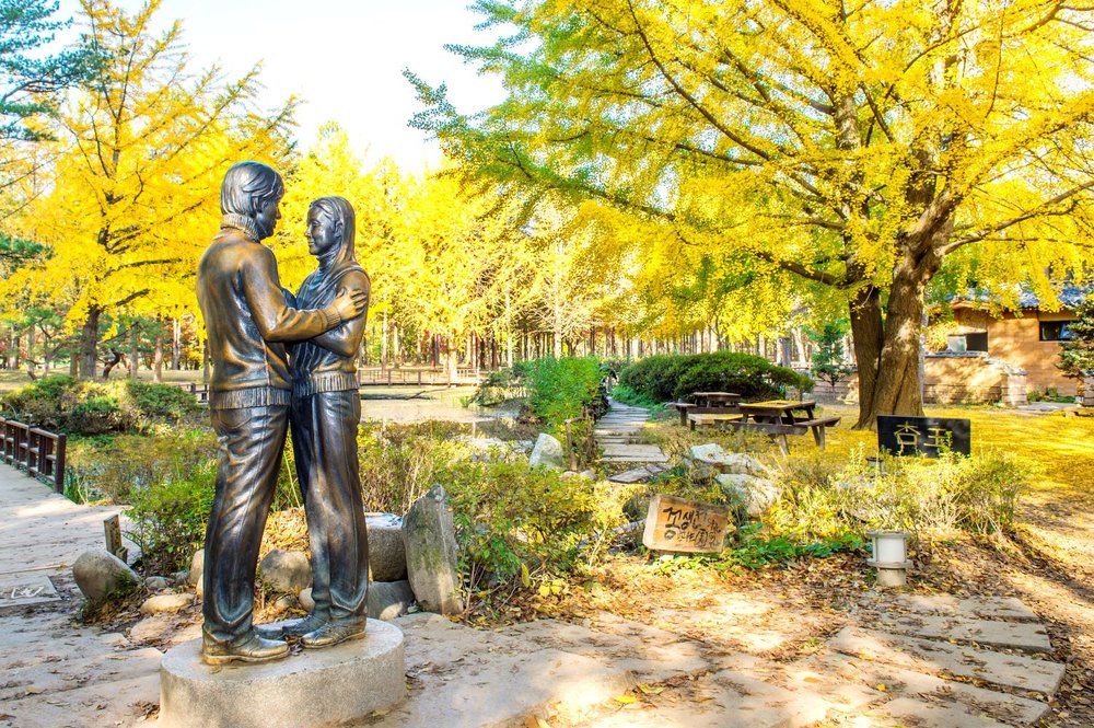 Winter Sonata Statue Nami Island