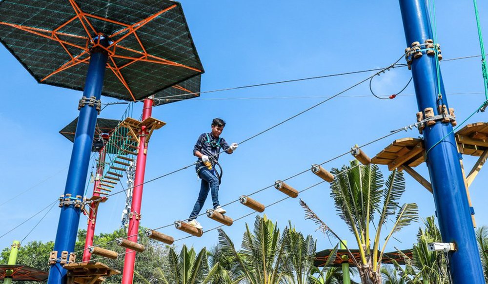 Hành Trình Mạo Hiểm Trên Cao Ở Công Viên Đại Nam