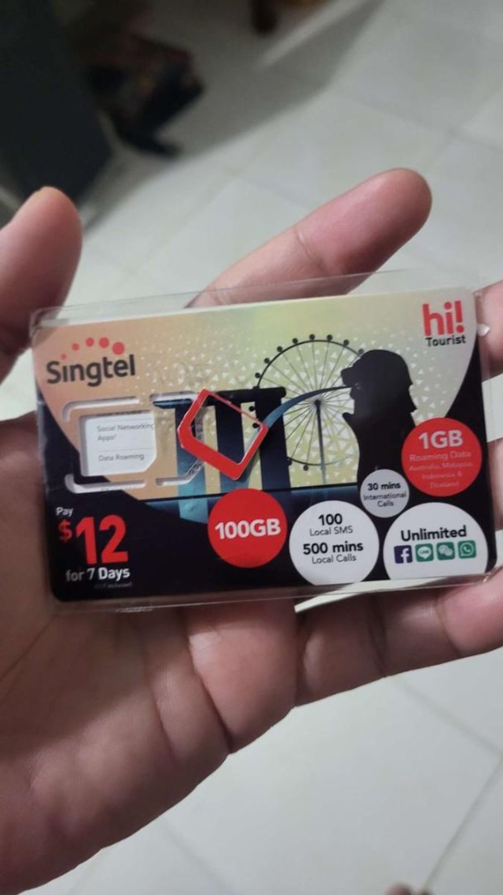 シンガポール SIM購入 手順3