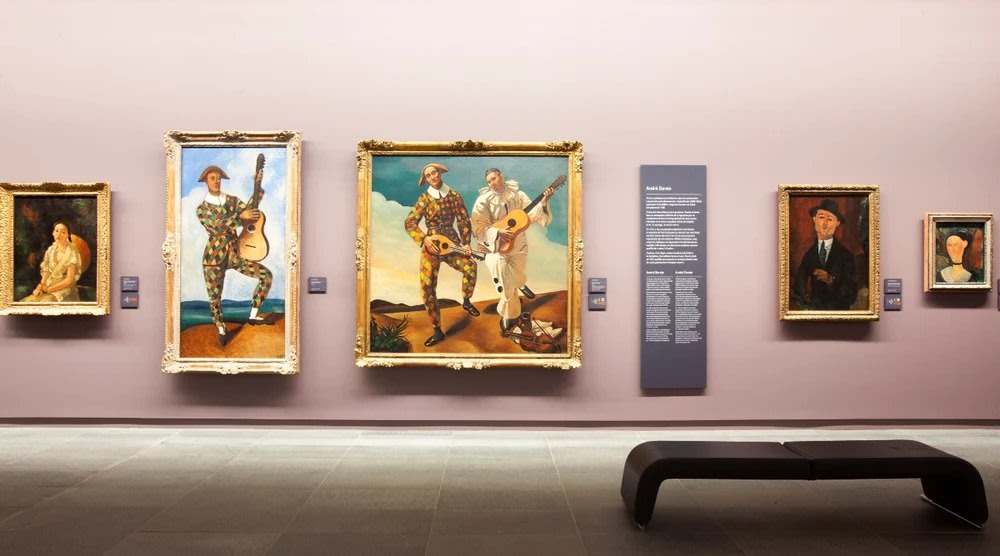 ผลงานศิลปะหลากหลายที่จัดแสดงอยู่ใน พิพิธภัณฑ์ออแร็งเจอรี (Musée de l'Orangerie)