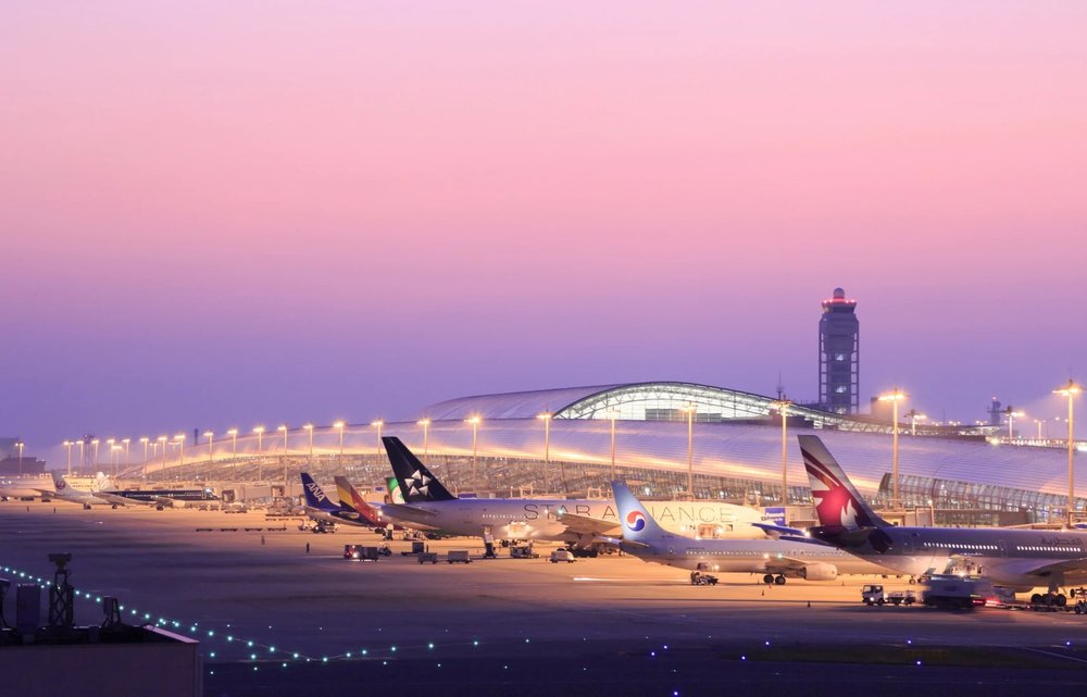สนามบินคันไซใกล้เมืองโอซาก้า ภาพจาก: All About Japan