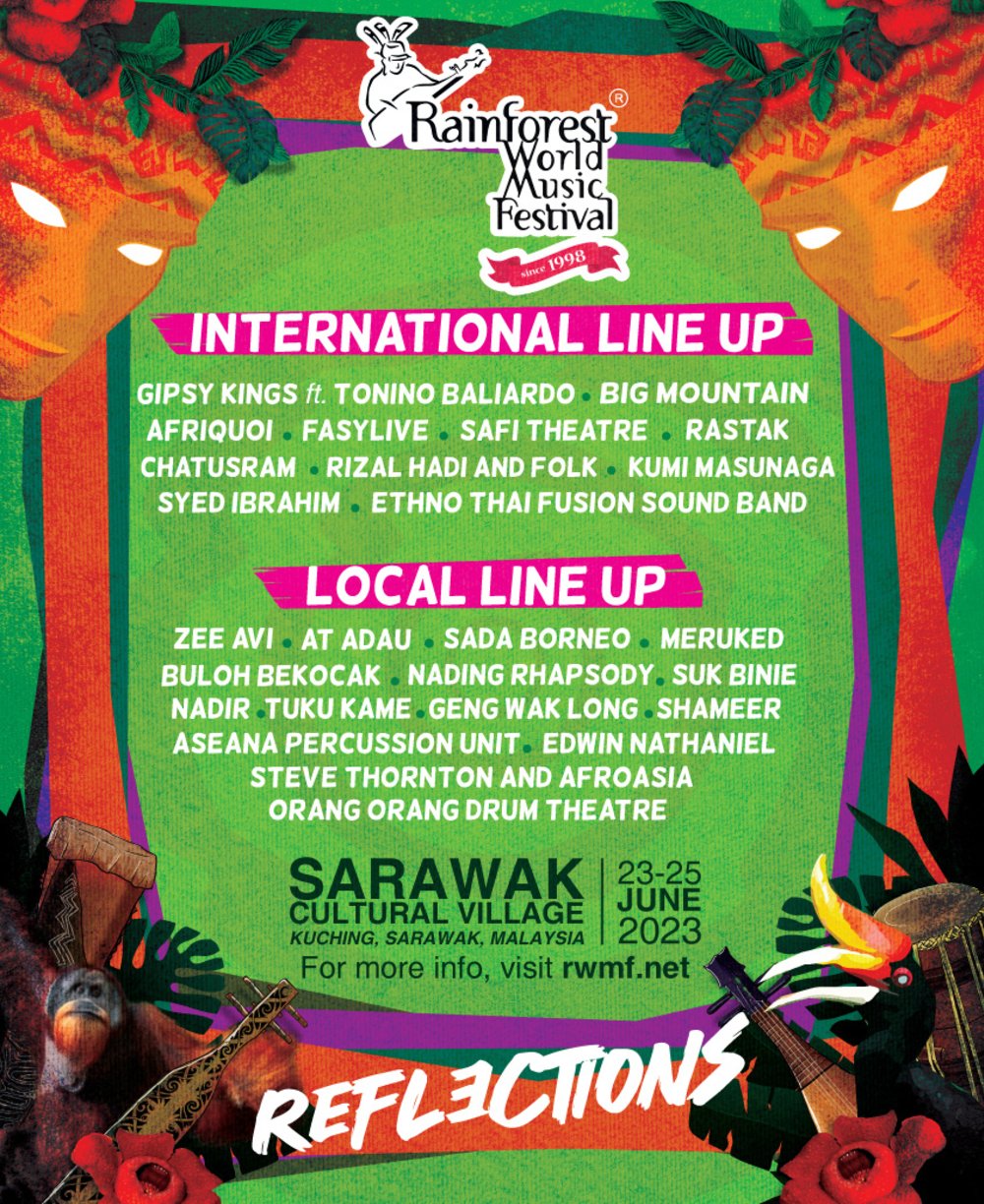 participation lineup for 2023 rainforest world music festival