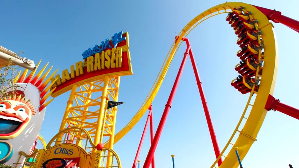 Thrill Mountain ride at Ocean Park Hong Kong