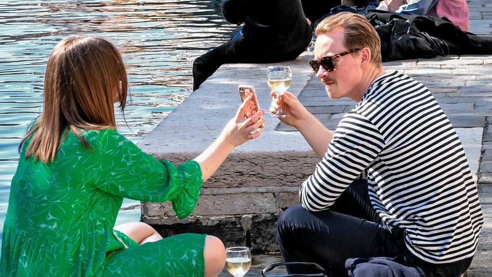 two people in Europe