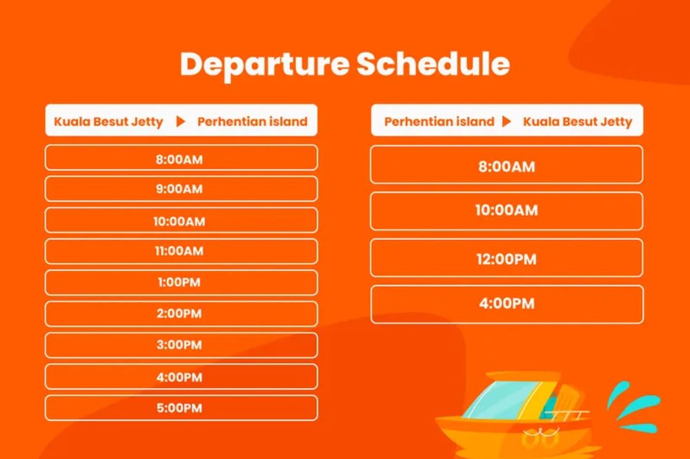pulau perhentian speedboat schedule
