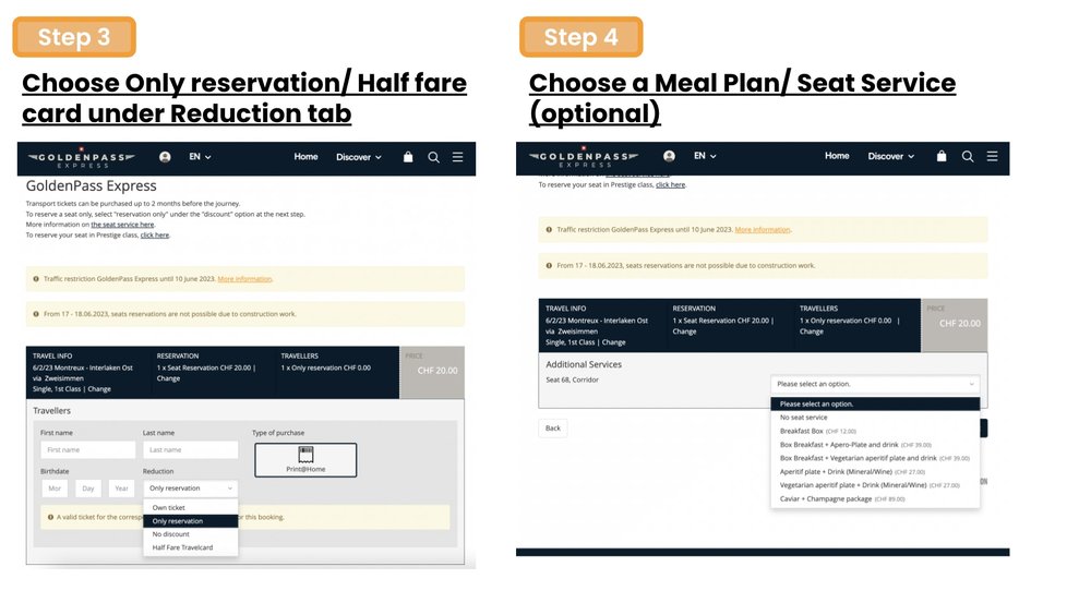 Golden Pass Panoramic Steps 3 to 4