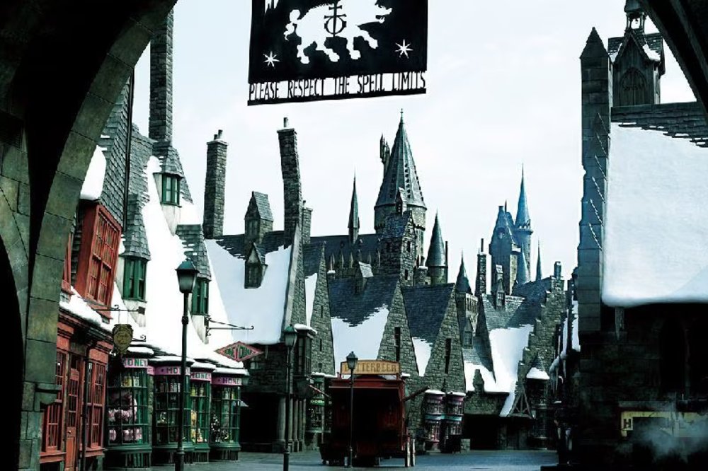 Hogsmeade village made of bricks