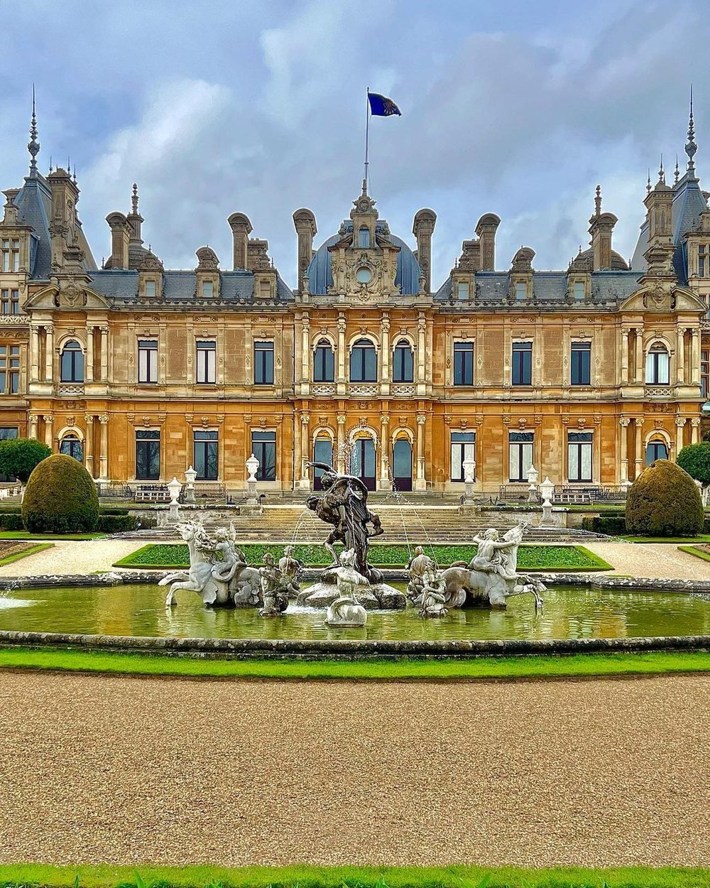 WADDESDON MANOR location of Violet Bridgerton, Lord Ledger and Lady Danbury's story