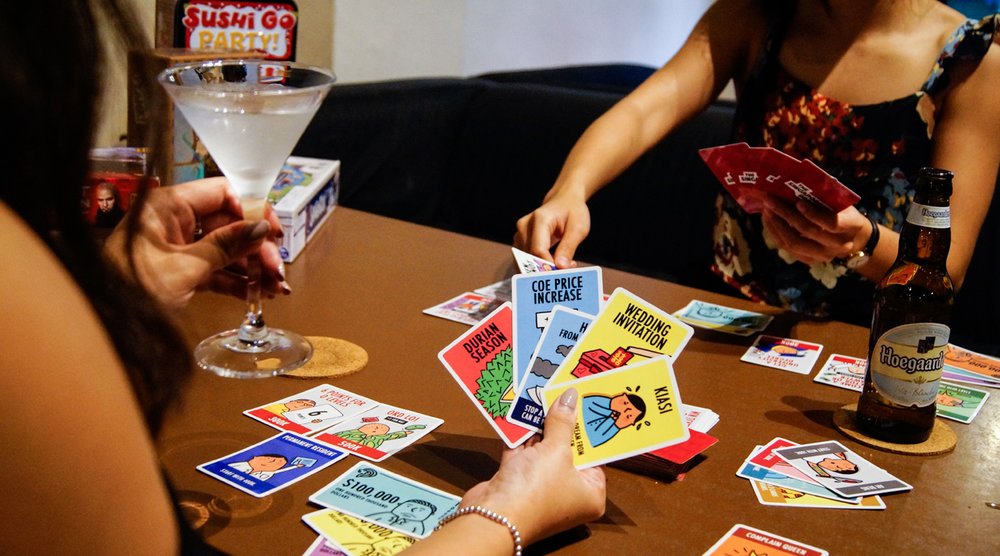 People playing cards