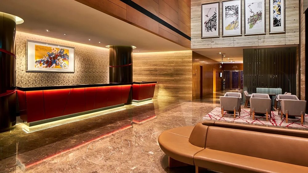 lobby of  Ramada by Wyndham Singapore at Zhongshan Park
