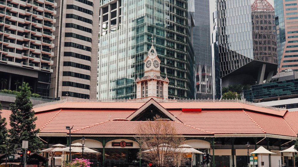 Lau Pa Sat Market in the day