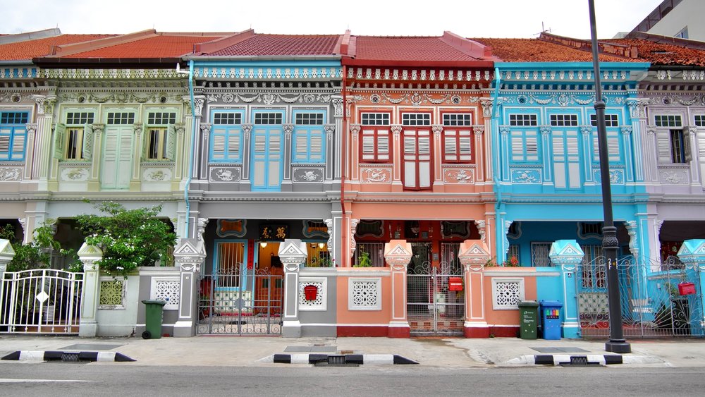 Quaint neighborhood in Singapore