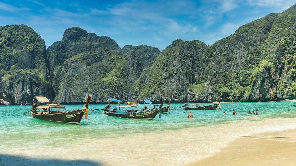 Soak up the sun and work on your tan while enjoying the natural wonders of the stunning Phi Phi Islands!