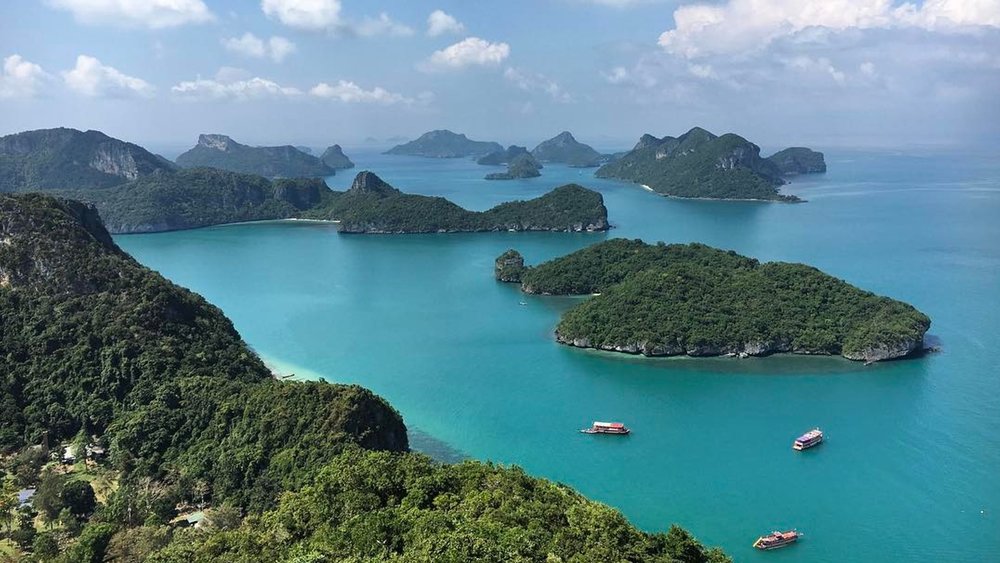 Discover the breathtaking wonders of Ang Thong National Marine Park's pristine seas. Credits: @angthongnationalmarinepark on Instagram