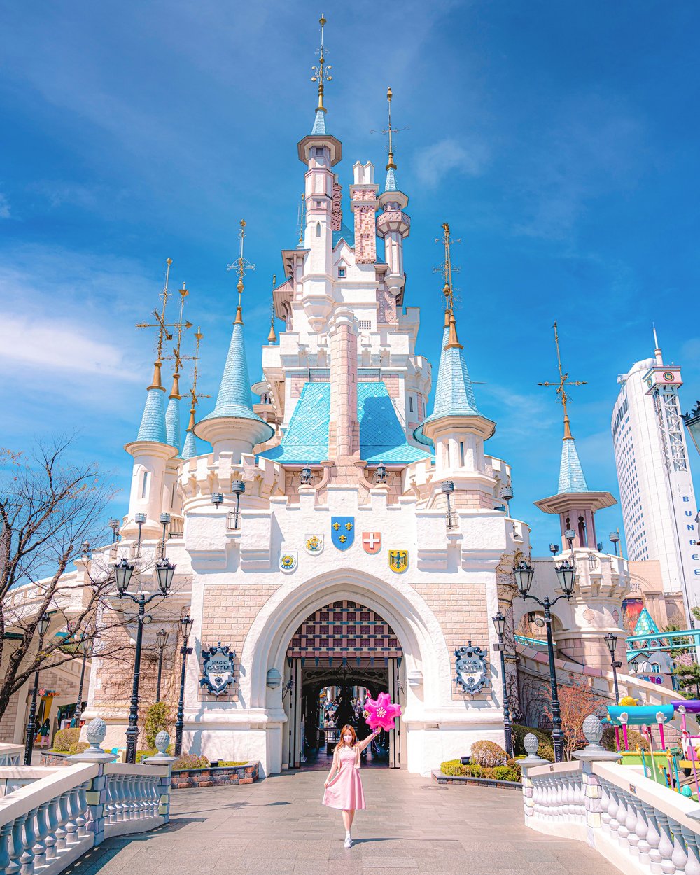 A beautiful castle in Lotte World Seoul