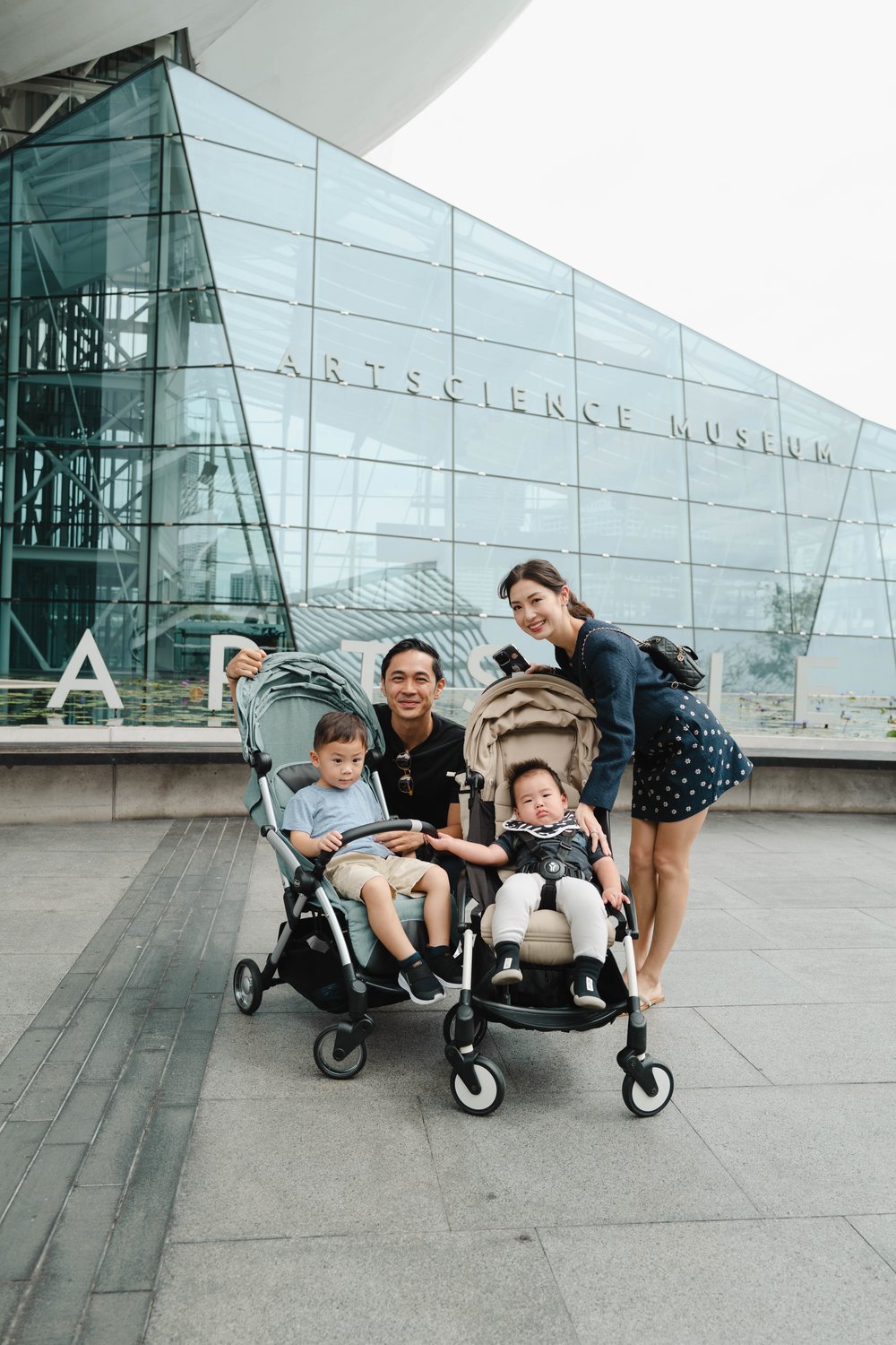 asian family in artscience museum