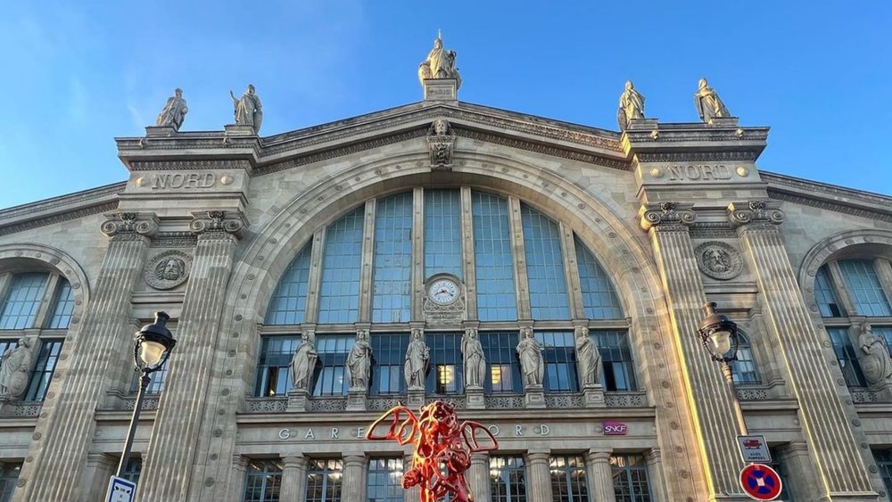 The Gare du Nord has a famous eye-catching exterior! Credits: @maharajah8 on Instagram