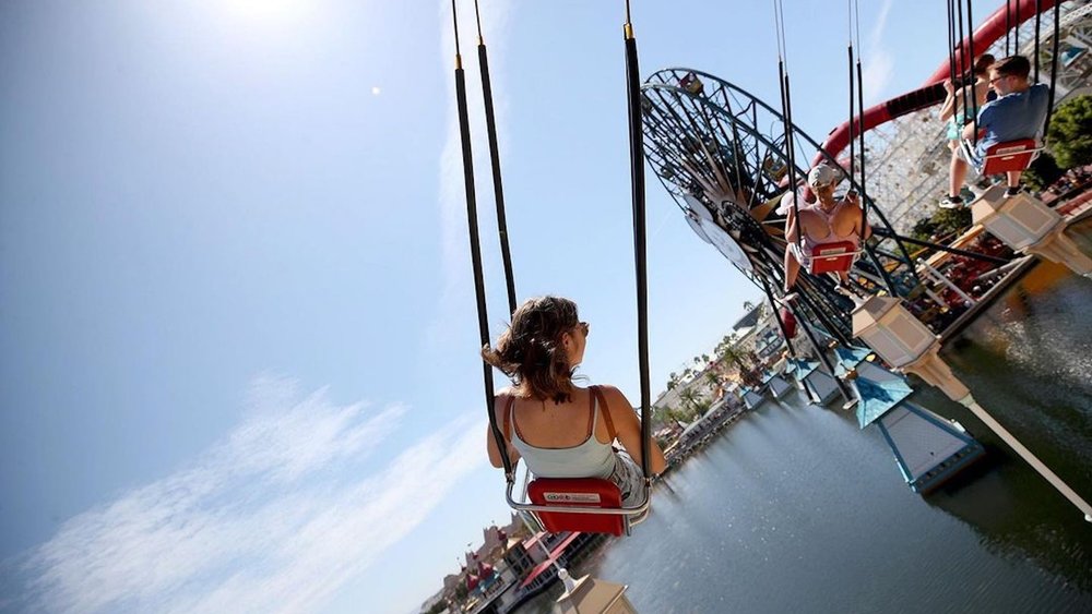 Go to Paradise Gardens Park to try their Silly Symphony Swings. Photo credits to @coheteboy on Instagram.