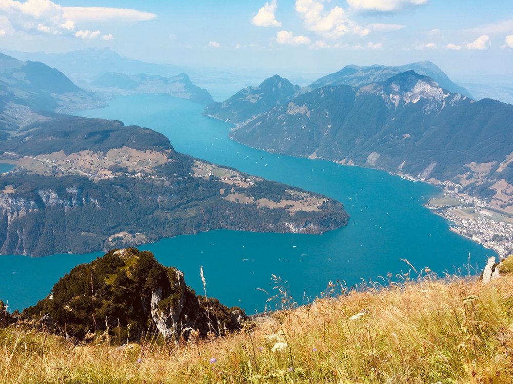 You can also hike Mount Fronalpstock for a scenic view of ten different lakes. Credits to Waldteufel on Adobe Stock