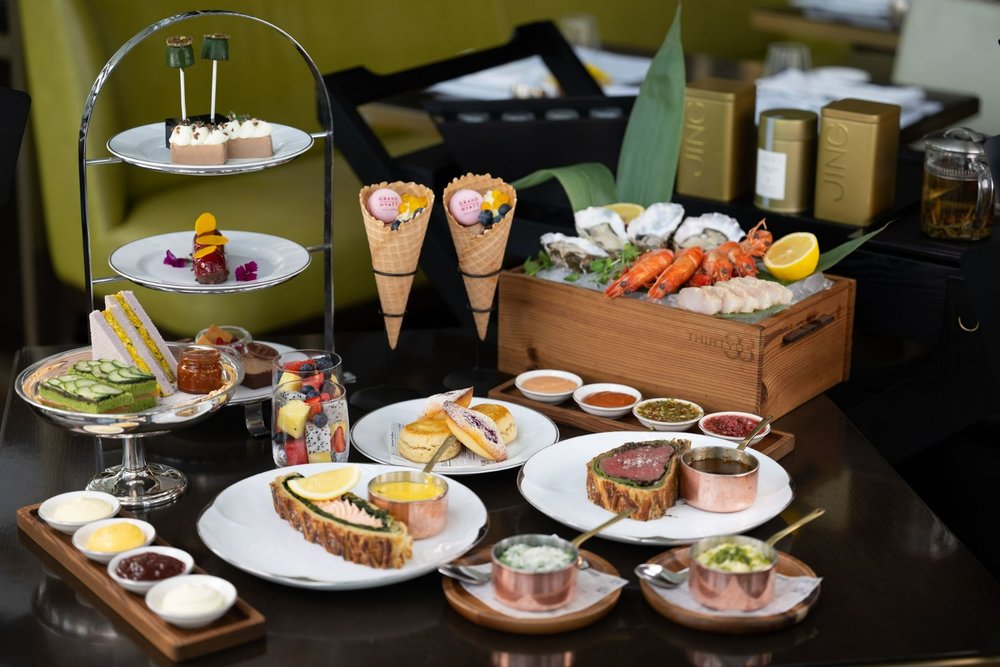 Grand Hyatt Wellington Afternoon Tea set