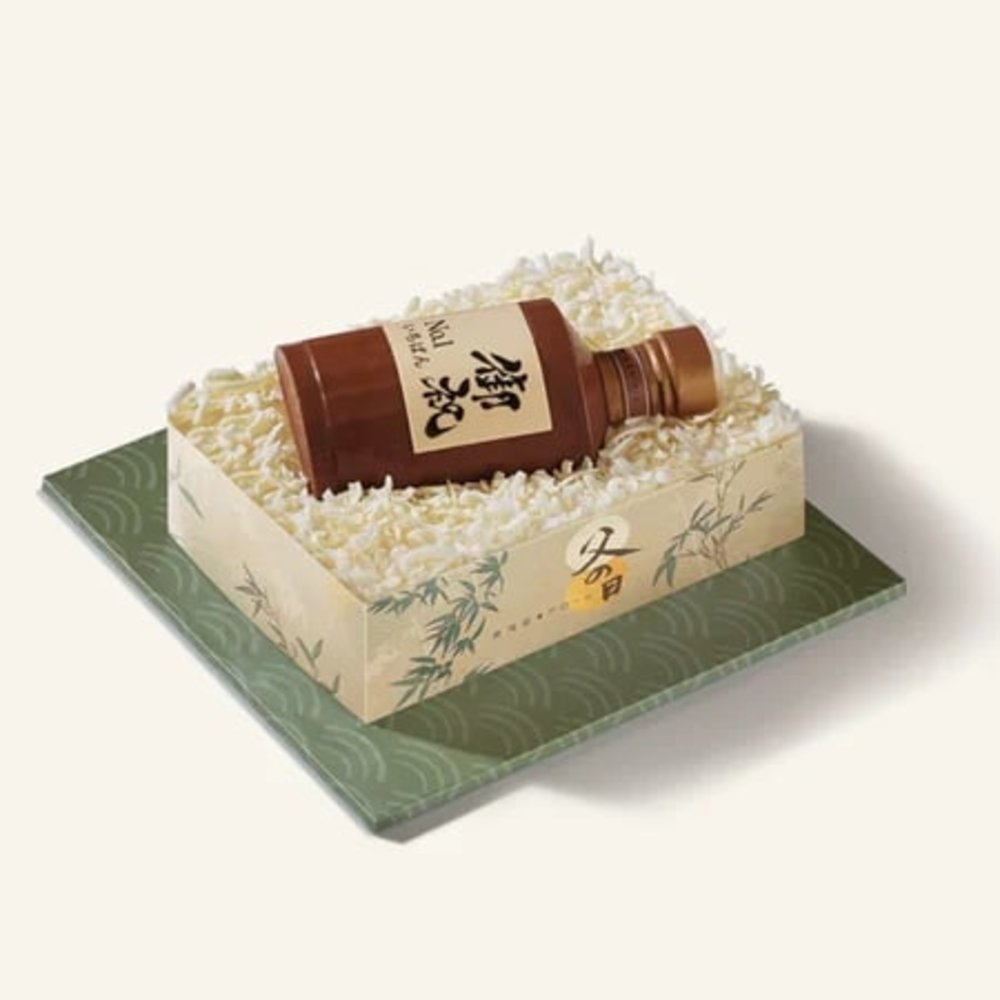 東海堂 父親節蛋糕 御祝朱古力酒樽造型蛋糕