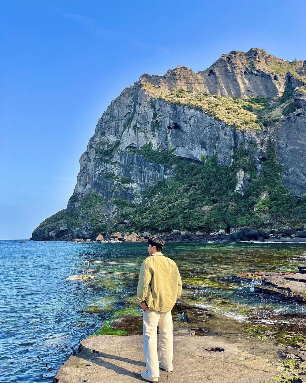 Sunrise Peak in Jeju aesthetic location