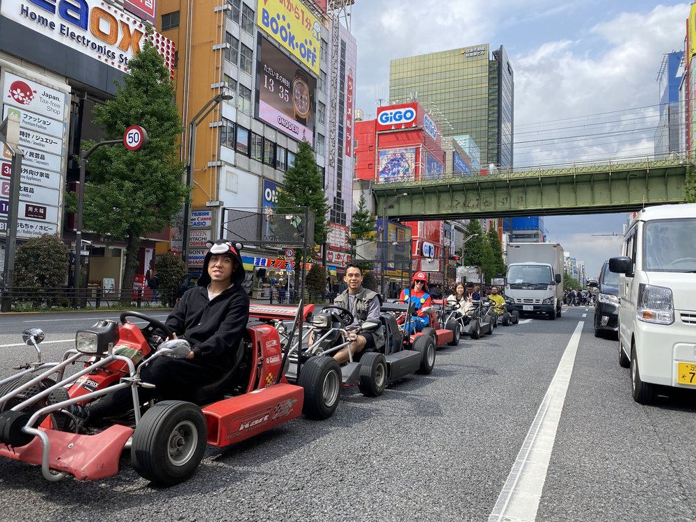 Street go kart experience in Tokyo