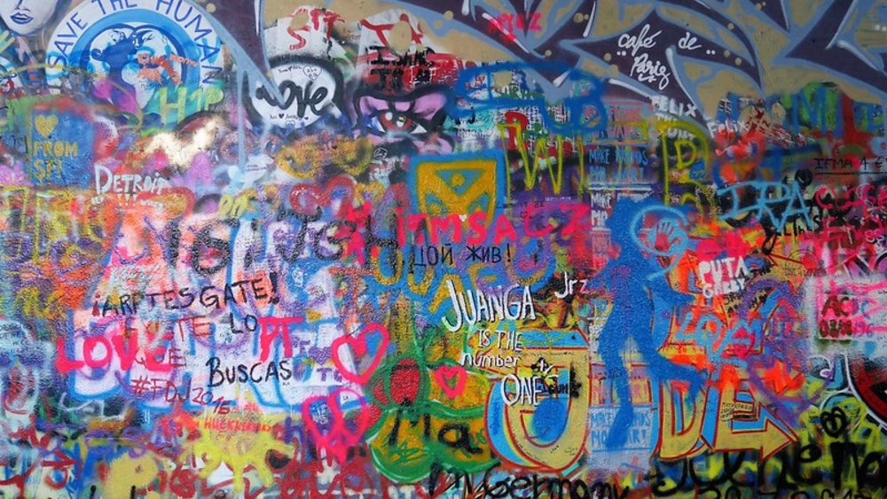 布拉格景點約翰藍儂牆