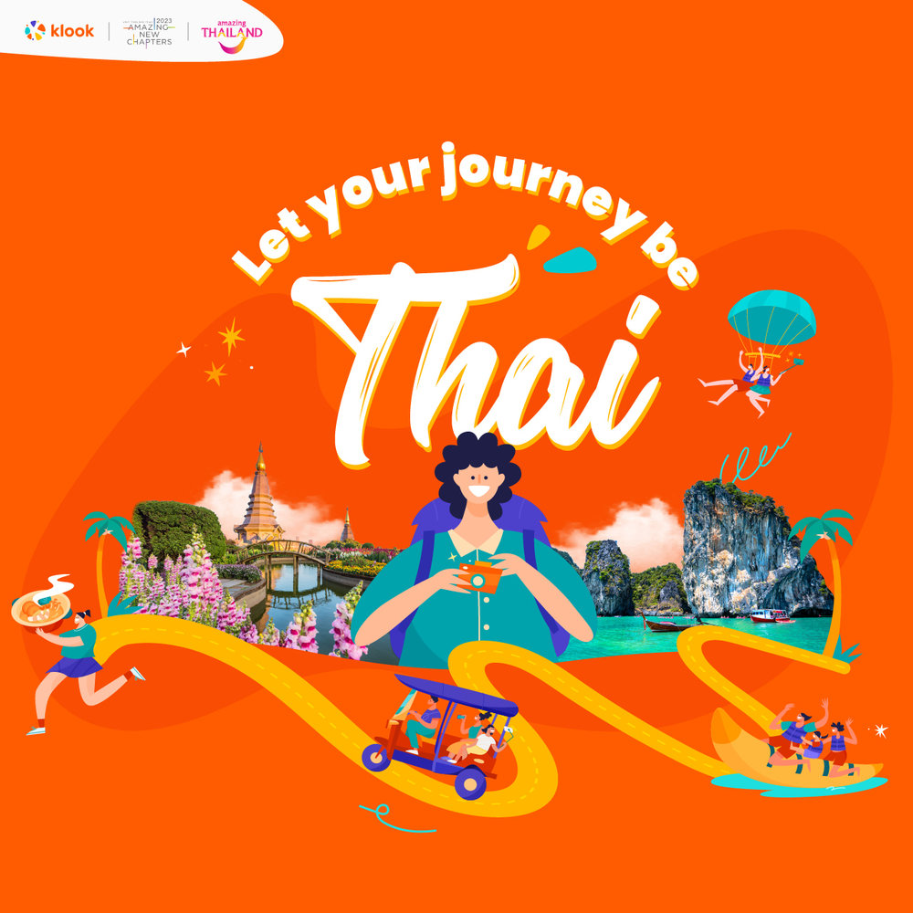 travel to thailand poster banner
