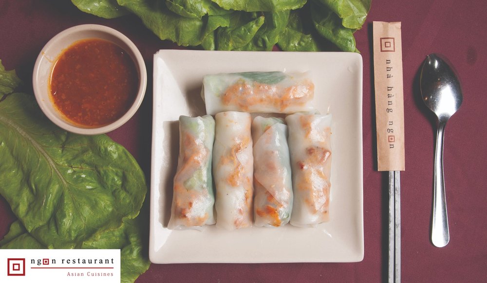 Fresh sprill roll with vegetable