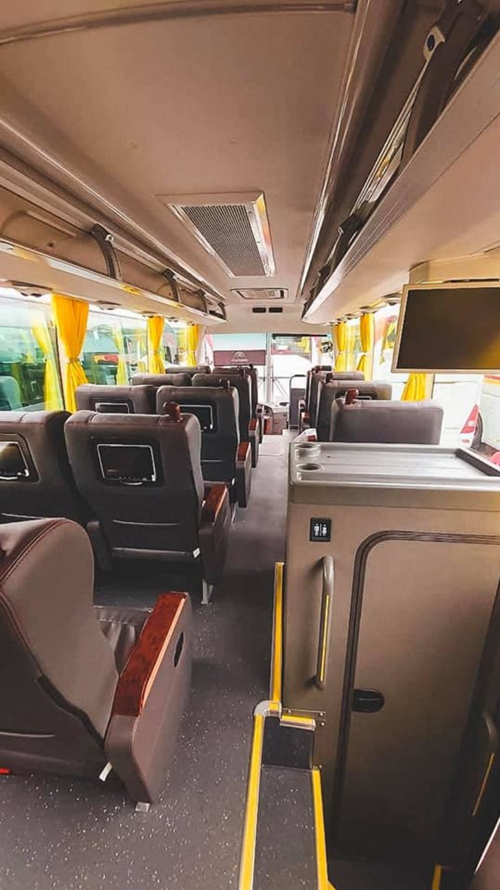 Comfort room inside the bus