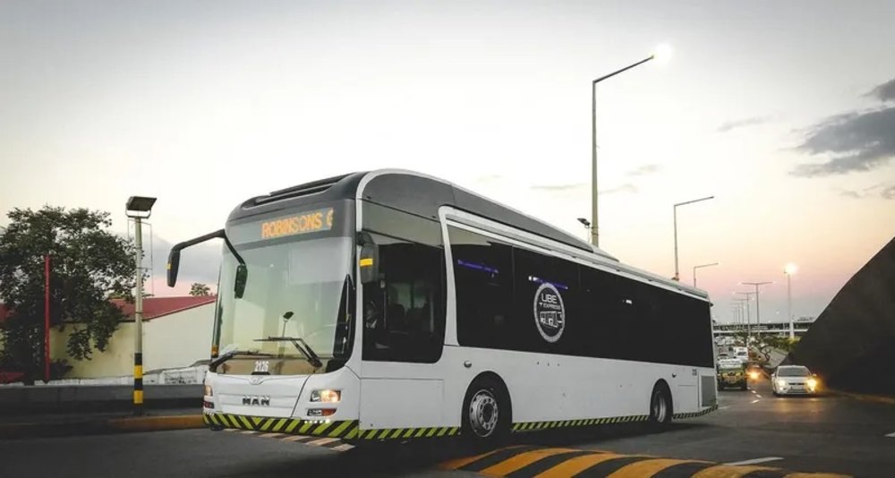 Luxury UBE Express Bus on the road
