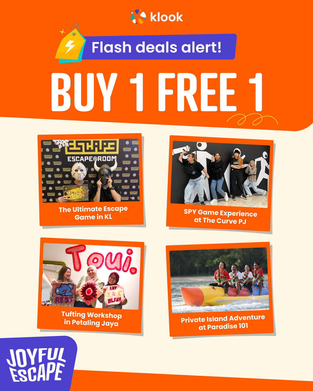 Joyful Escape 2023 flash deals