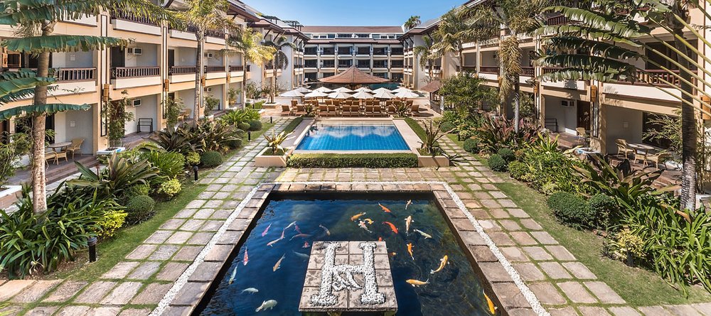 Koi pond in Henann Regency Resort & Spa