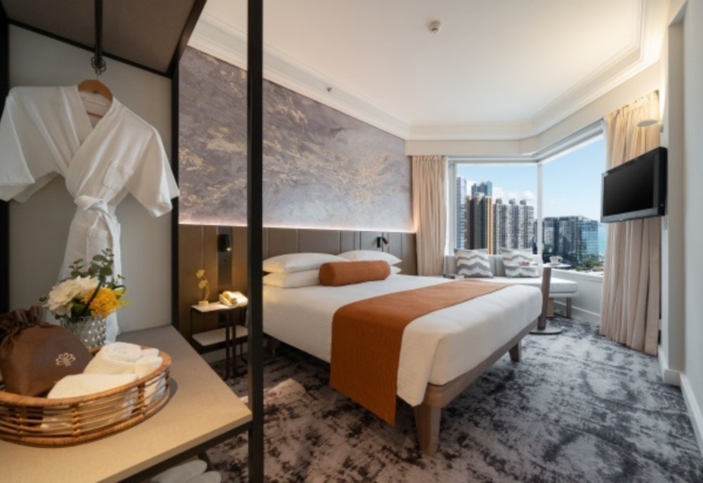 A room with a city view