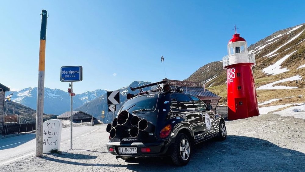 Oberalppass is a high mountain pass at 2,033 metres above sea level) Credits: @fqsr_official on Instagram