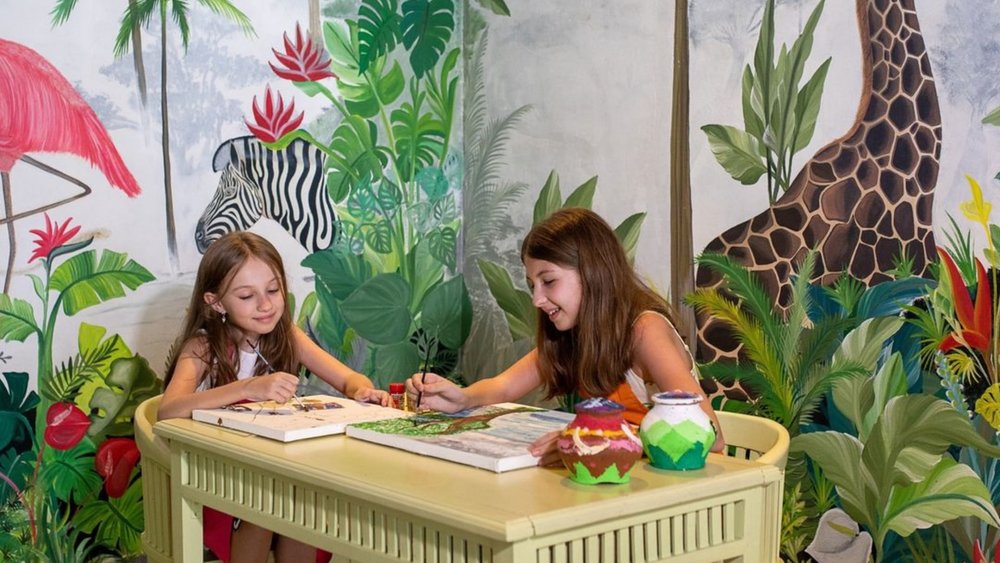 Kids can connect with their inner artists at Novotel Benoa's kids club.  Credits: @novotelbalibenoa on Instagram