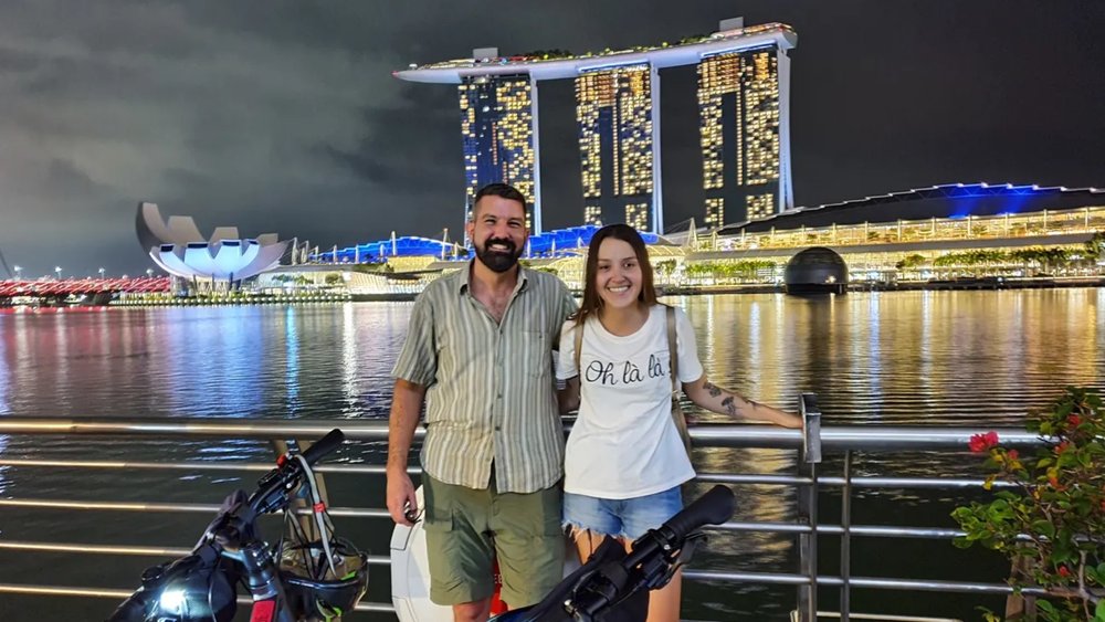 See the city light up at night!