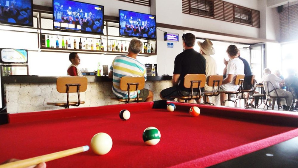 Challenge your mates to billiards while you watch your favourite sports!  Credits: @mahoganyhotel on Instagram