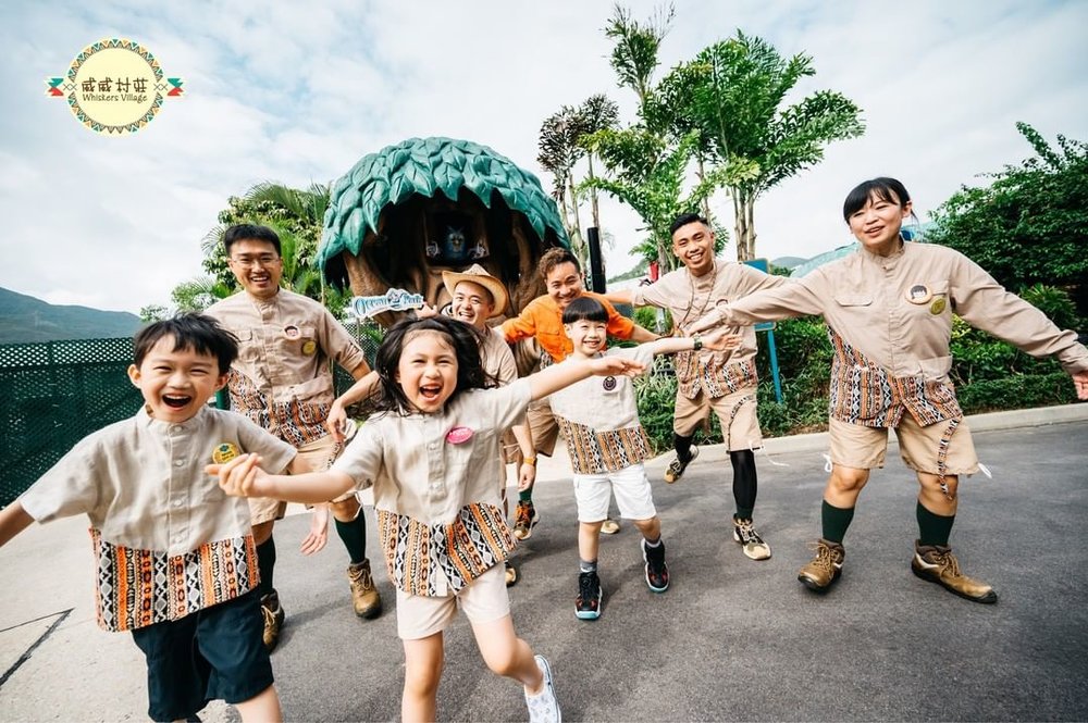 Kids running and smiling