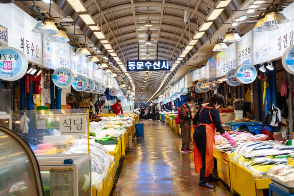 濟洲島景點 東門傳統市場