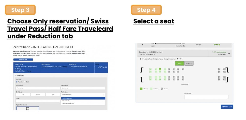 Luzern-Interlaken Express Steps 3 to 4