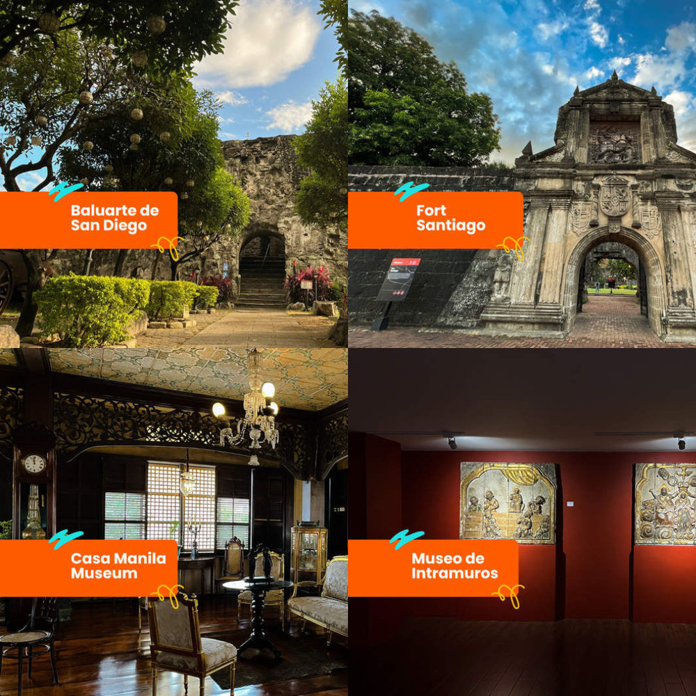 intramuros attractions collage