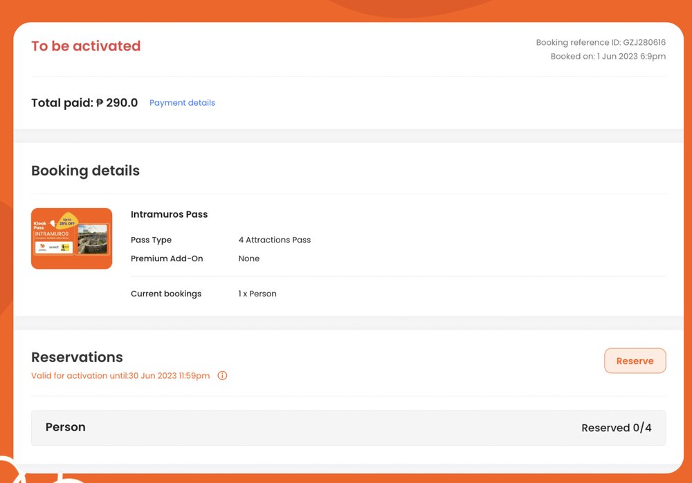 intramuros pass activation page