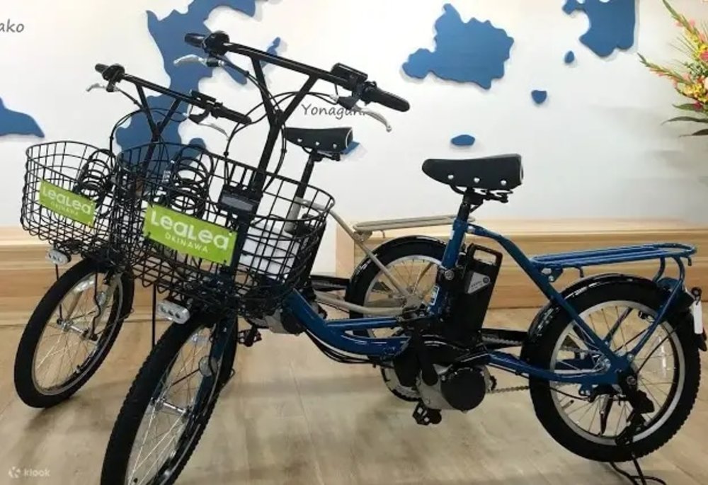 Two bikes with green tag