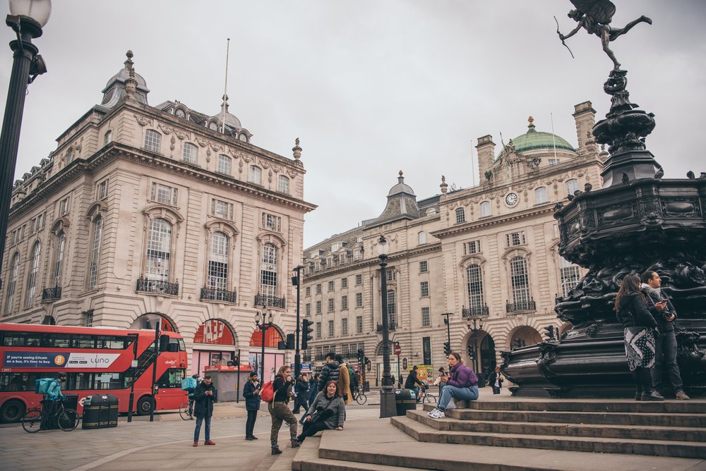 Busy streets of Picadilly Circus