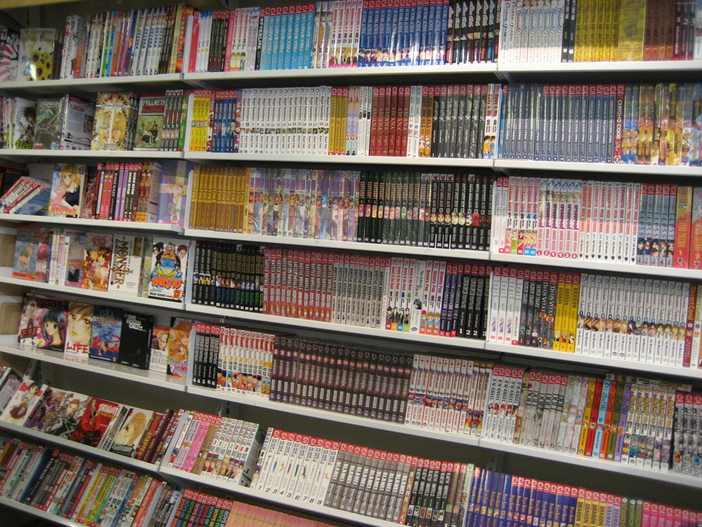 Shelves of Manga
