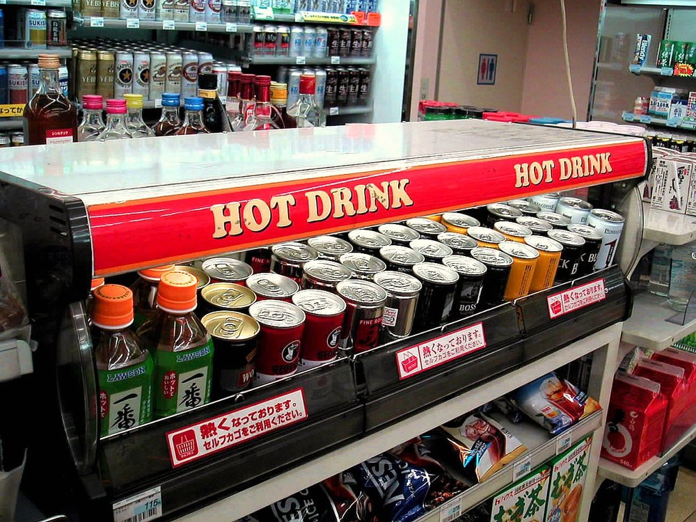 Drinks in a shelf