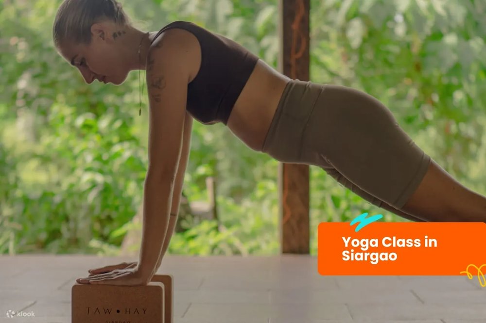 Girl during yoga class